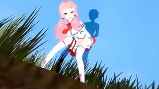 Kaifuku Freia Hentai with Flare Arlgrande’s first sex and blowjob experience