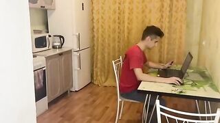 The computer broke down and a friend came to fix it, turning it into something else