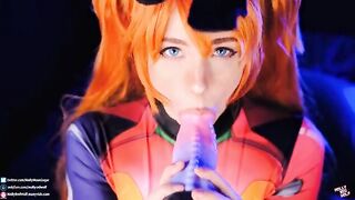 Asuka Langley is a hot slut who loves to get fucked hard