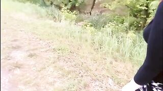 Sexual Asian babe got fucked by a stranger in the street in a new city