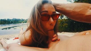 Fit beauty Mia Bandini enjoys public anal sex on the beach