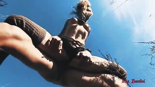 Passionate fuck in the fresh air with incredible picnic view