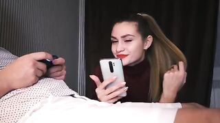 I compared my dick with a PS4, and the girl made a blowjob