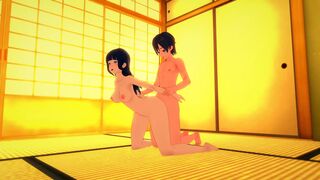 Hinata Hyuga, shy and timid, gets fucked by her classmate after school