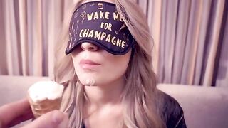 A beauty got lost and was fucked in her mouth by a guy