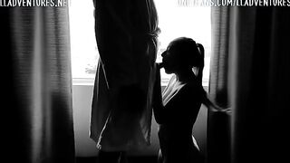 The couple got fucked in public place during the quarantine period