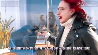 A Russian student is willing to do anything for breakfast - sex!
