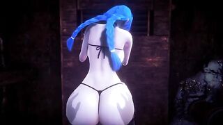 First person view of Jinx getting fucked hard after destroying Piltover