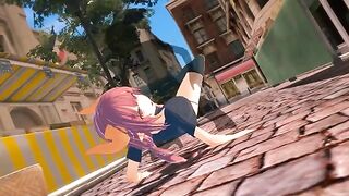 Kobayashi, Iruru, and Ilulu get fucked by an invisible force