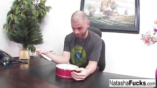 Natasha Nice is so fucking excited to get fucked by her boss on Poro