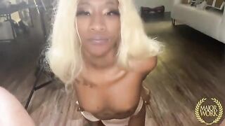 A cute tiny stallion was fucked hard and deep by a huge dick
