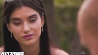 A girl lost in the woods gets rescued by a guy, who takes her home to his place