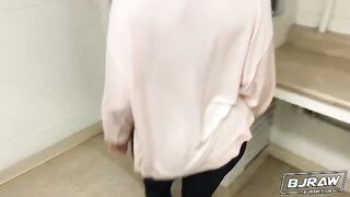 Siri Dahl cleans up after a messy BJRAW session
