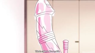 Horny girl from Hentai gets her pussy railed by two cocks