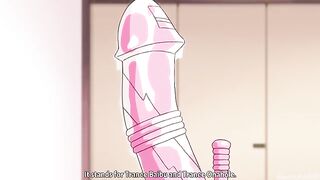 Horny girl from Hentai gets her pussy railed by two cocks