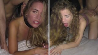 Petite babes Eveline Dellai and Sabrina Spice in hot action