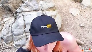 A girl is fucking in nature, her sexy body is very appetizing