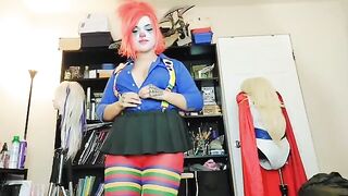 The sexy clown girl decided to leave the porn industry, goodbye!
