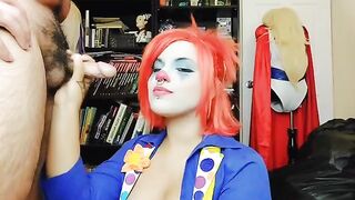 The sexy clown girl decided to leave the porn industry, goodbye!