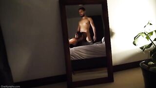 The pretty woman gave me a deep blowjob and received a cumshot