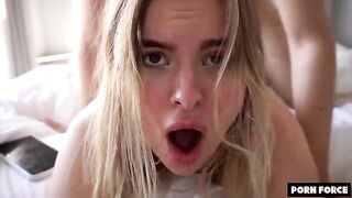 Babe Miradavid gets her brains smashed out and cum on face