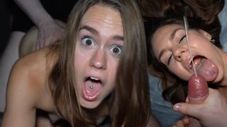A slutty teen is being fucked like a sex doll without any mercy