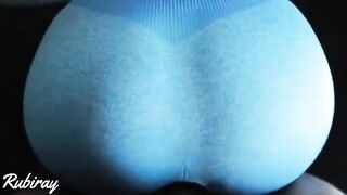 He banged me doggy style before cumming on my tight pussy in ripped yoga pants