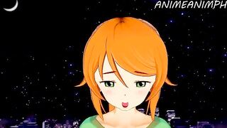 Minecraft Alex gets fucked in hentai style