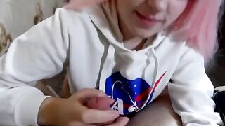 The cute girl was reading a book when she was suddenly interrupted
