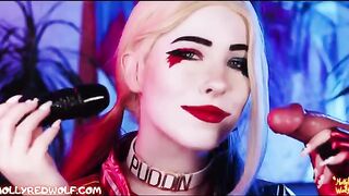 The big cock for crazy Harley Quinn cosplay - MollyRedWolf