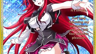 Rias welcomes her new servant - a captivating hentai JOI scene