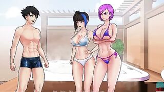 The player is trapped in a mysterious world with captivating goddesses