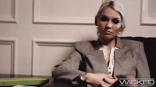A stunning blonde, the captivating Kenzie Taylor, joins a thrilling therapy session