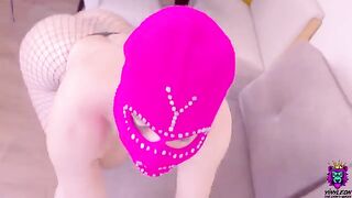 An amateur girl with a thick ass is fucking like an animal