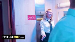 Hot bathroom attendant gives extra special treatment to club-goers in a steamy encounter