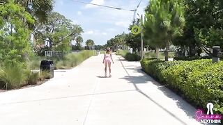 The couple has sex after the girl fell while skating