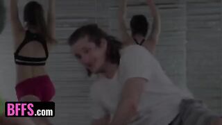 A yoga enthusiast gets fucked by his teacher and classmates during a session