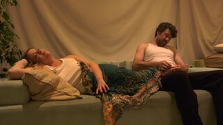 Evening alone with big natural tits stepmom in a taboo scene