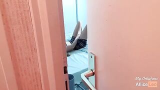 I observe my half-sister while she masturbates and I offered her my cock which she accepted!
