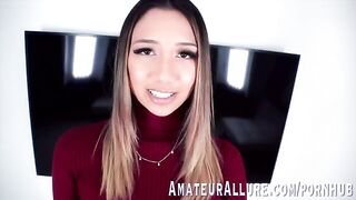 Petite brunette Kimora Quin loves the feeling of a cock down her throat, showcasing her sultry skills