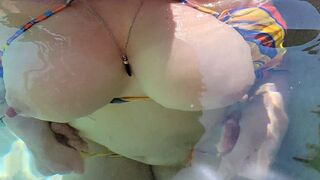 My stepbrother caught me jerking off in the hot tub and he fucked me rough