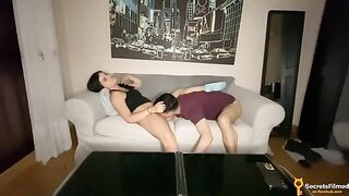A friend came to watch a movie, but sex was on the agenda