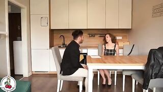 The real estate girl was fucking to get a discount on rent