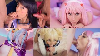 Best Deep Throat Compilation Cosplay with stunning AliceBong