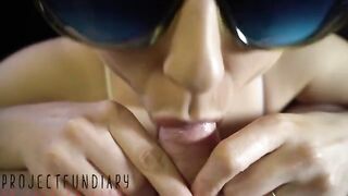 Hot uncut cock sucking with intense smegma play