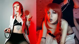 Makima lost control of her pet Chainsaw Man in a cosplay scene