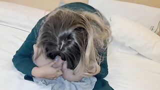Two slut schoolgirls and her teacher get better grades with some help