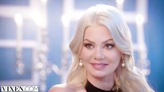 A stunning blonde, Riley Steel, gets an intense experience in a captivating scene