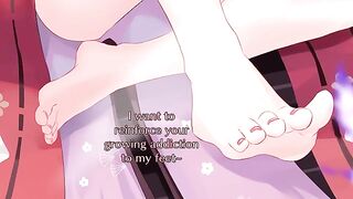 Yae Miko's foot fetish JOI action from Genshin Impact is quite intense