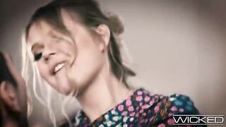 A cute and giggly blonde babe gets a big dick from Southern Comfort